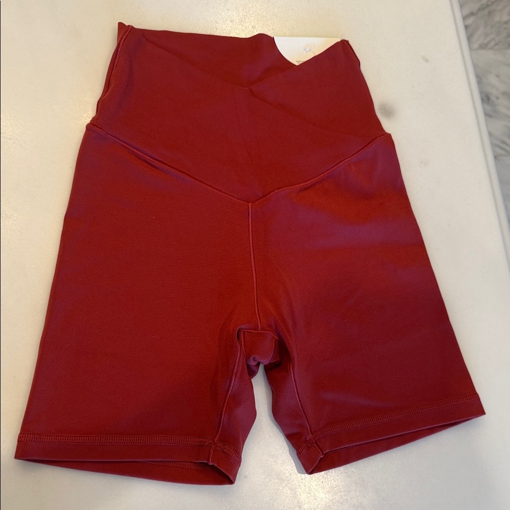 Aerie Red Bike Shorts